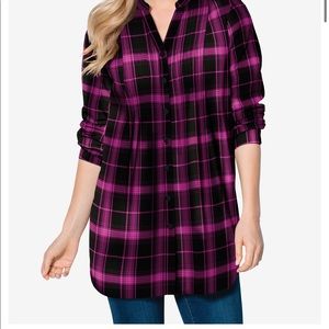 Flannel long sleeve button up